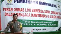 Kapolres Kulon Progo saat Memberikan Paparan Silaturrahim Keormasan (Gambar : Lines)