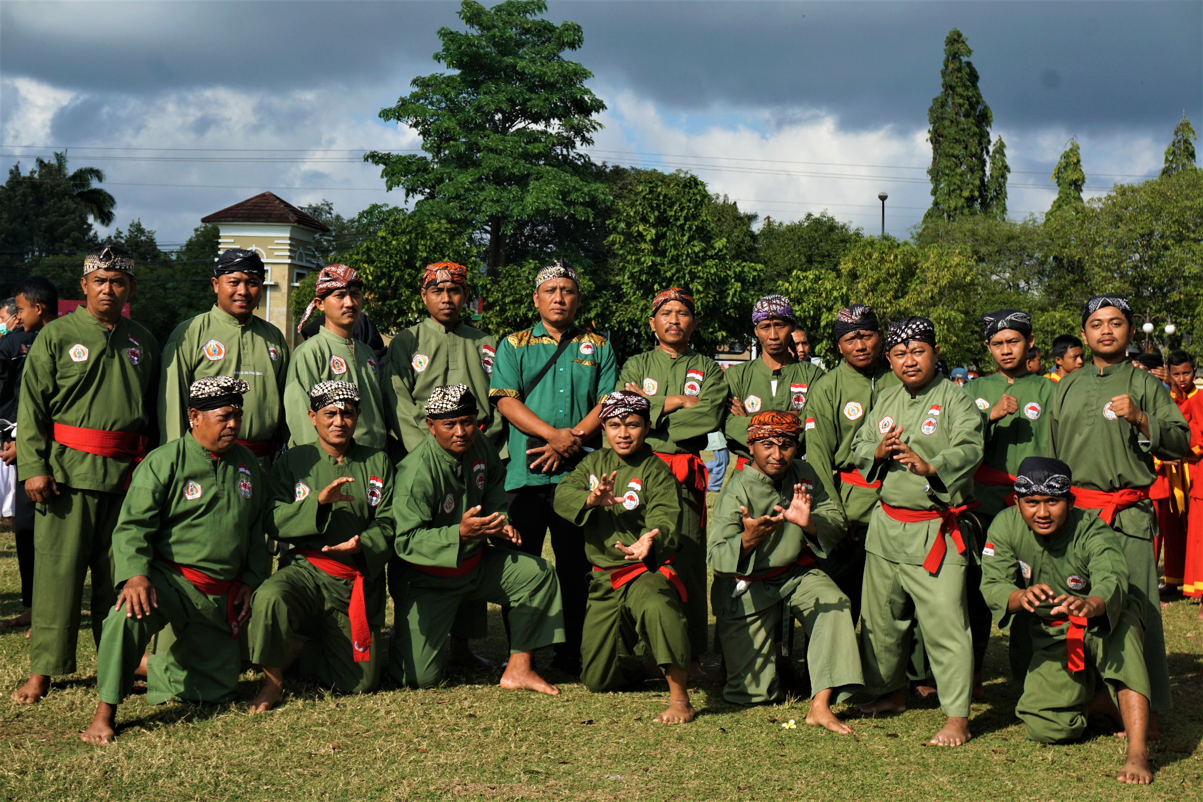Para Atlet Senior Persinas ASAD Gunungkidul dalam Upacara HUT RI