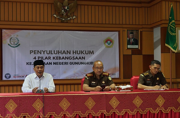 Ketua DPD LDII Gunungkidul, Wahono Budi Rustanto Menyampaikan Sambutan