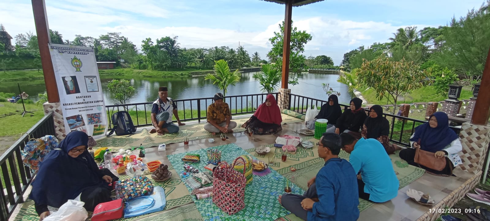 Pelatihan di Tepi Embung Kaliaji Kampung Sangurejo