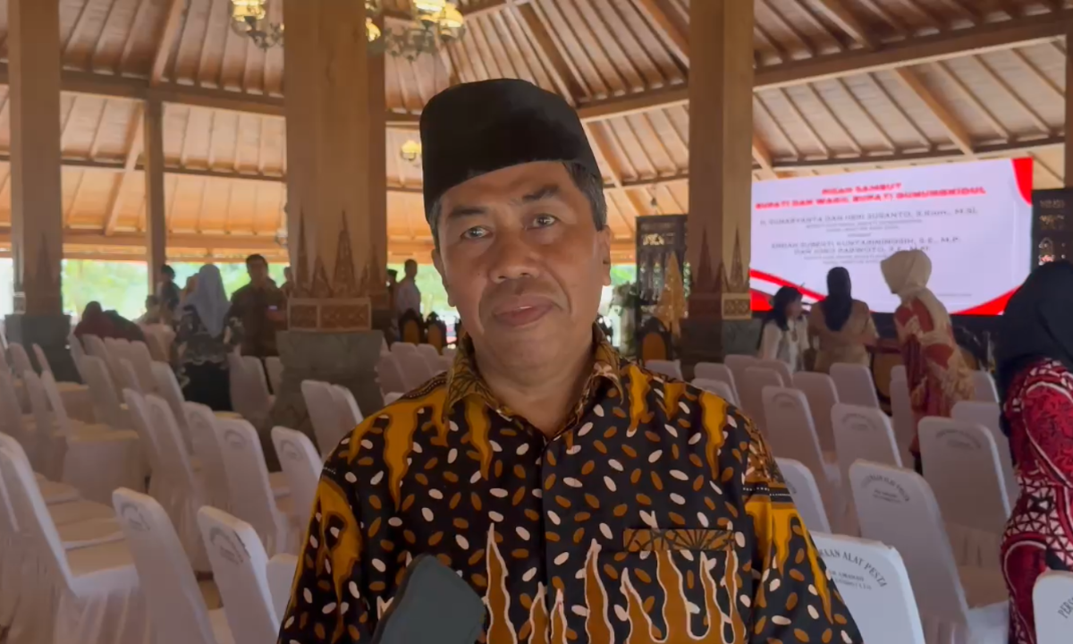 Wahono Budi Rustanto, Ketua DPD LDII Kabupaten Gunungkidul dalam Acara Pisah Sambut Bupati