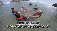 Wisata di Pantai Nglambor, Spot Snorkeling di Gunungkidul Yogyakarta