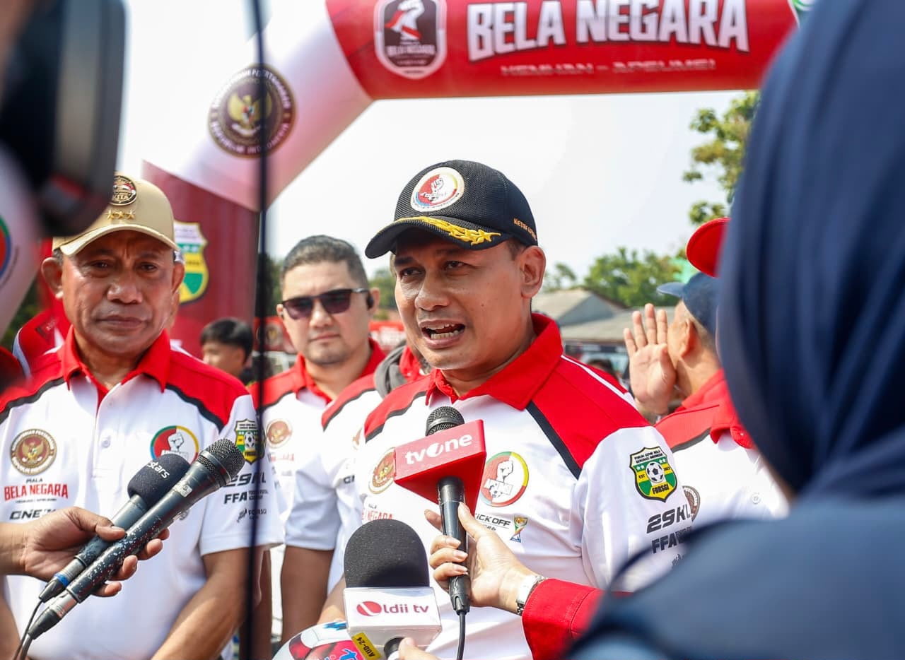 Ketua Umum FORSGI Indonesia Agus Riyanto menjelaskan bahwa Piala Bela Negara 2026 menjadi sarana pembinaan karakter bagi para pemain sepak bola usia muda