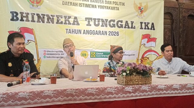 Sosialisasi Bhinneka Tunggal Ika oleh Bakesbangpol Daerah Istimewa Yogyakarta, Selasa (28/7/2026)